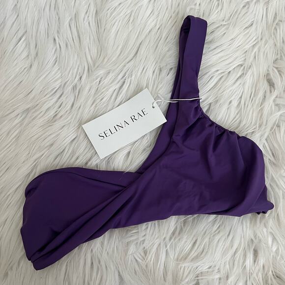 Selina Rae Swim Bikini Top The Aubrey Top in Grape Sz Large - Picture 3 of 11